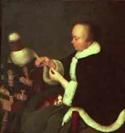 Gerard Ter Borch A fiandeira oil painting picture